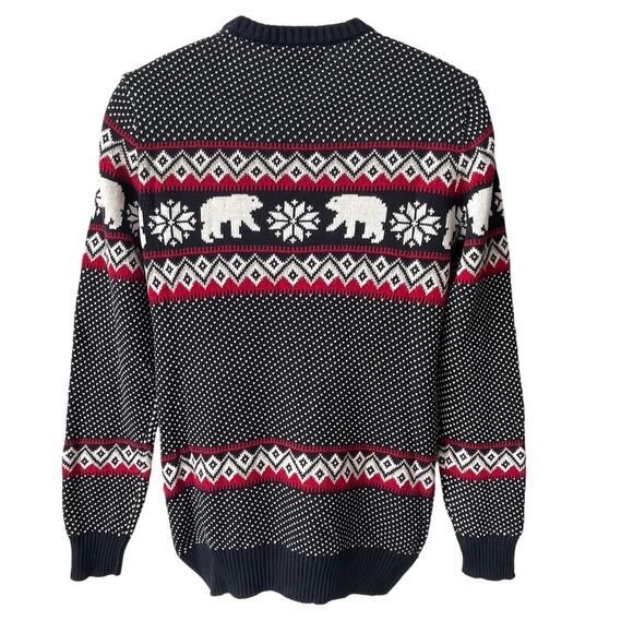 ASPEN Polar Bear Nordic Pattern Ugly Christmas Sweater Size Small NWT - Picture 3 of 6